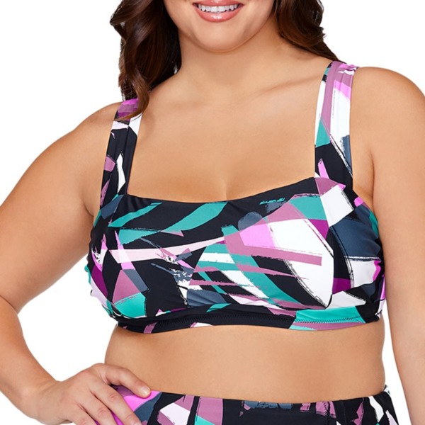 Women's Raisins Plus Size Stir It Up Jamaica Bikini Top product image
