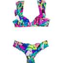 Girls' Raisins Miami Night Ruffle Swim Bikini Set
