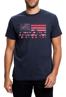 Men's Vapor Apparel Mountain Flag T-Shirt