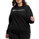 Women's Champion Plus Size Powerblend Relaxed Graphic Oversized Crew Neck Sweatshirt
