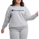 Women's Champion Plus Size Powerblend Relaxed Graphic Oversized Crew Neck Sweatshirt