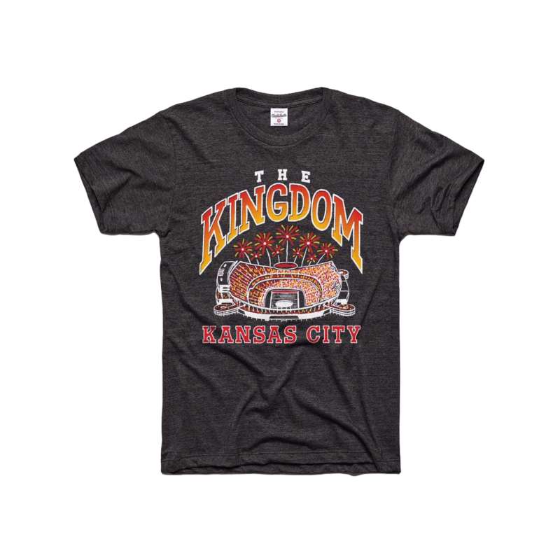 Charlie Hustle Kansas City Chiefs Arrowhead Stadium Kingdom T-Shirt