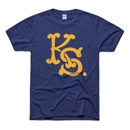 Adult Charlie Hustle Kansas Script T-Shirt