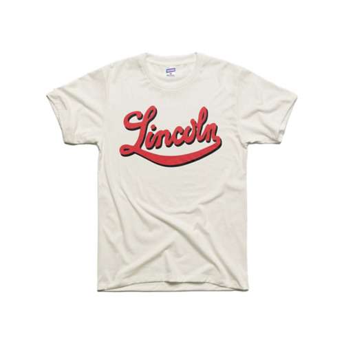Adult Charlie Hustle Lincoln NE Script T-Shirt