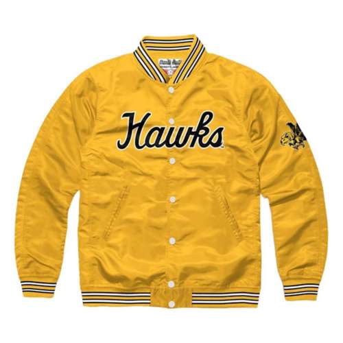 Charlie Hustle Iowa Hawkeyes Satin Varsity Jacket