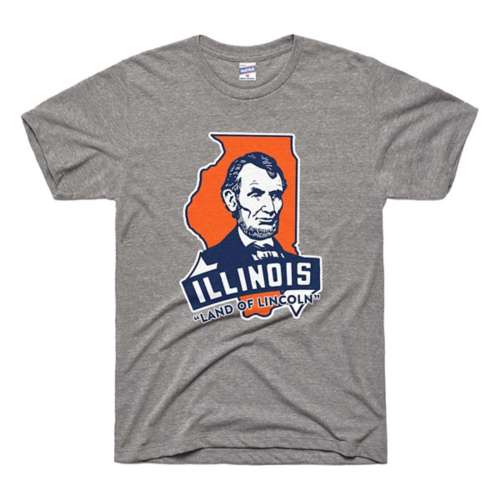 Adult Charlie Hustle Land Of Lincoln T-Shirt