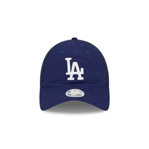 KTZ Los Angeles Dodgers Multi Patch Bucket Hat in Blue