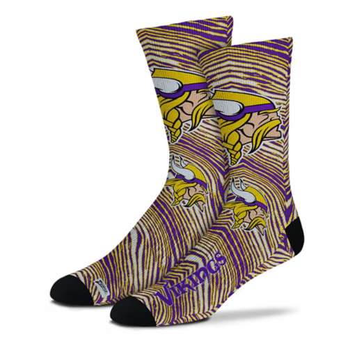 For Bare Feet Minnesota Vikings Zubaz Fever Socks