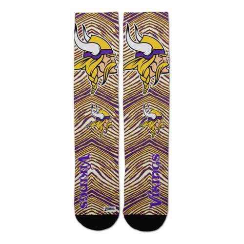 For Bare Feet Minnesota Vikings Zubaz Fever Socks