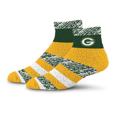 For Bare Feet Women's Green Bay Packers Rainbow RMC Socks
