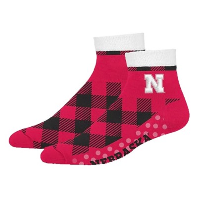 For Bare Feet Nebraska Cornhuskers Cozy Buff Cabin Sock