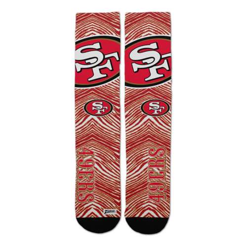 For Bare Feet San Francisco 49ers Zubaz Fever Socks
