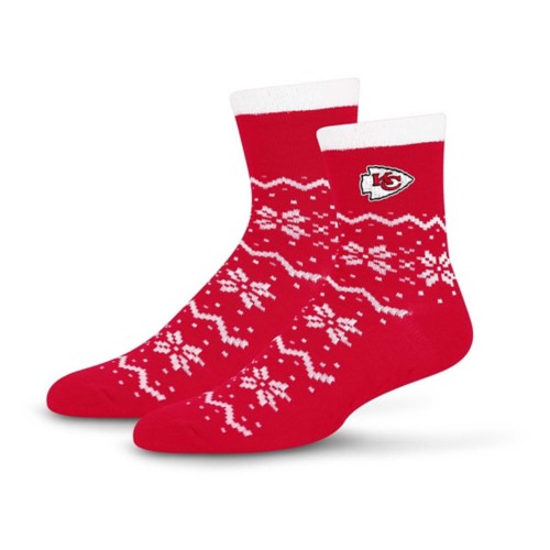 For Bare Feet Kansas City Chiefs Snowflake Lane Socks