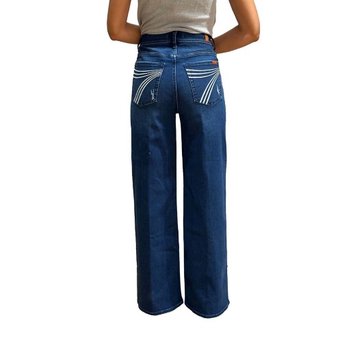 Women's 7 For All Mankind Ultra Jo Loose Fit Wide Leg Jeans