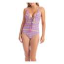 Women's Jessica Simpson Shine Bright Lace Front One Piece Swimsuit