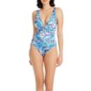 Women's Bleu Rod Beattie Shady Days Plunge One Piece Swimsuit