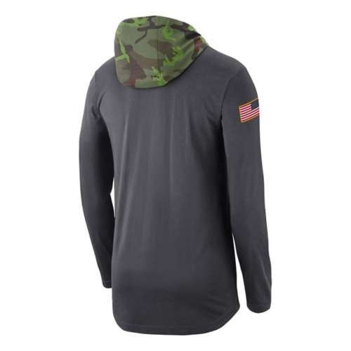 Nike Duke Blue Devils Hooded Military Long Sleeve T-Shirt