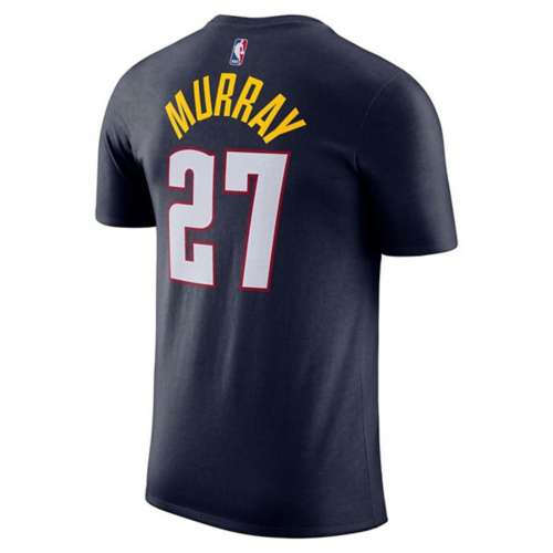 Nike Men's Denver Nuggets Jamal Murray #27 Navy T-Shirt, Large, Blue