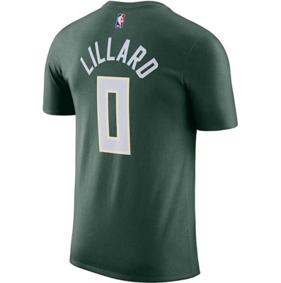 Nike Milwaukee Bucks Damian Lillard #0 Name & Number T-Shirt