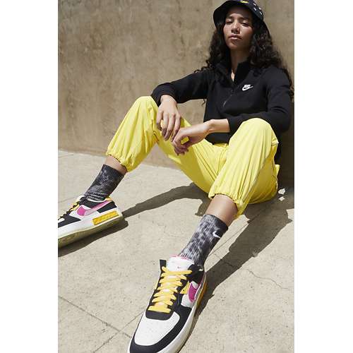 Yellow and black air force 1 with zipper clearance