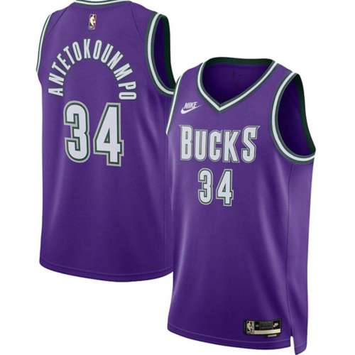 Nike Milwaukee Bucks Giannis Antetokounmpo #34 Hardwood Classic Jersey