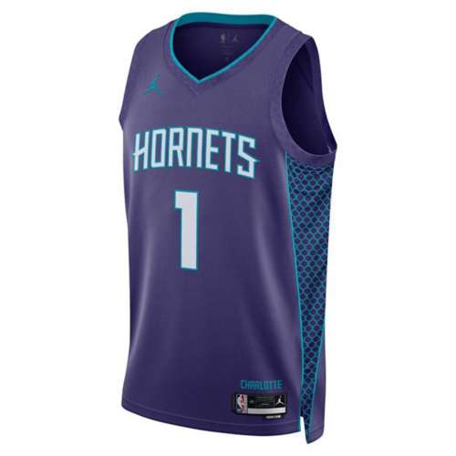  Nike Men's Charlotte Hornets LaMelo Ball Statement Edition T- Shirt (Medium, Black) : Sports & Outdoors