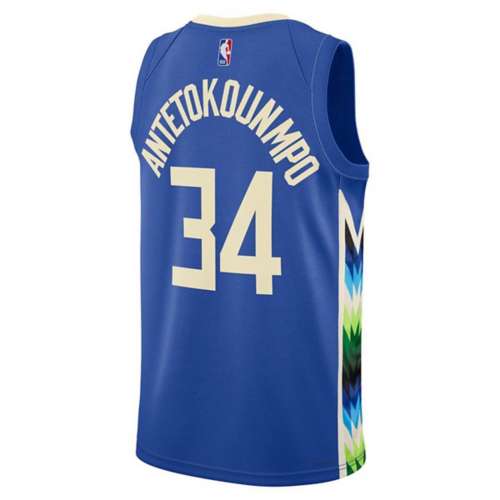 Giannis Antetokounmpo Milwaukee Brewers City Connect Basketball Jersey Size  XL