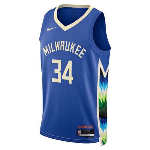 Nike, Shirts, Milwaukee Bucks 34 Giannis Antetokounmpo Cream City Jersey