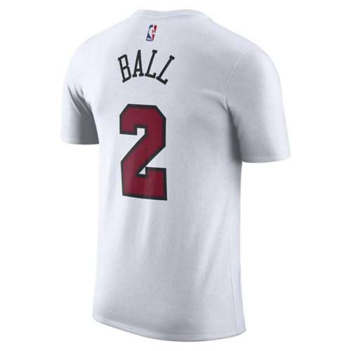 Nike Chicago Bulls Lonzo Ball #2 2022 City Edition Name & Number T-Shirt