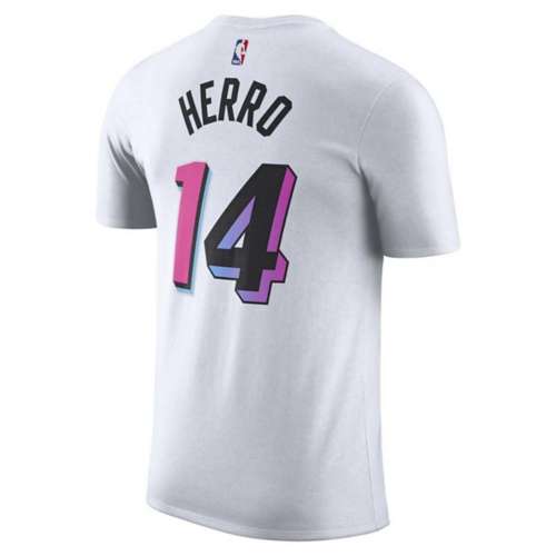 Nike Miami Heat Tyler Herro #14 2022 City Editon Name & Number T-Shirt