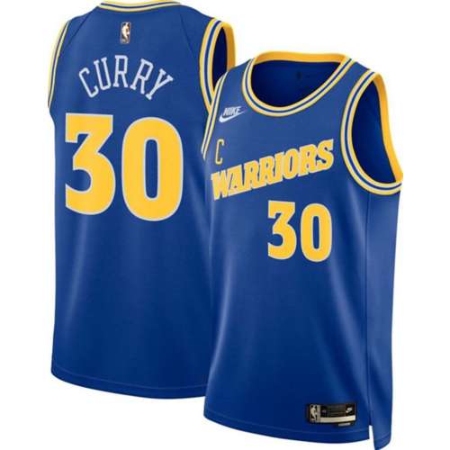 Men's Golden State Warriors Stephen Curry #30 Nike Yellow Hardwood