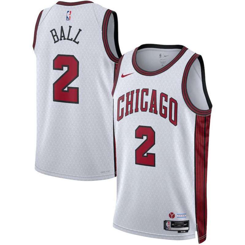 Nike Chicago Bulls Lonzo Ball #2 2022 City Edition Jersey
