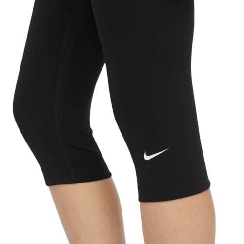 Nike One Mid-rise Print Leggings In Black