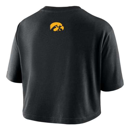 Nike Women's Iowa Hawkeyes DriFit Logo Crop T-Shirt