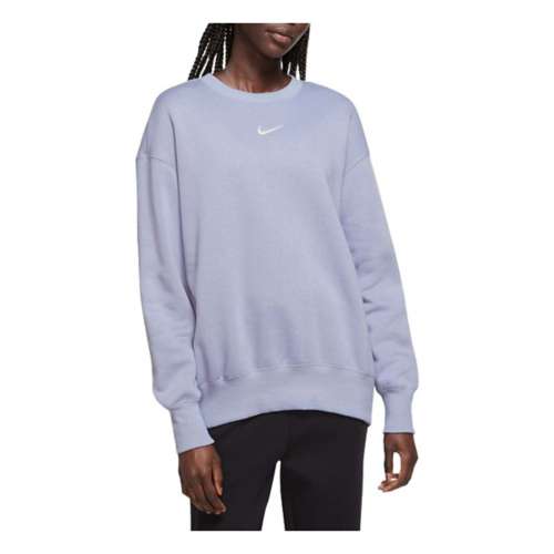 Women's Nike Sportswear Phoenix Fleece City Edition Over-Oversized Crewneck Sweatshirt in Grey, Size: Xs | DZ3113-063