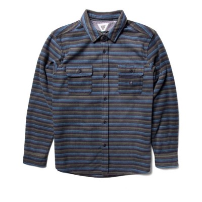 Men's Vissla Eco-Zy Polar Flannel Long Sleeve Button Up Shirt