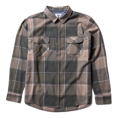 Men's Vissla Central Eco Flannel Long Sleeve Button Up Shirt