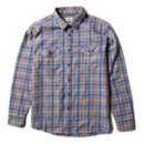 Men's Vissla Central Eco Flannel Long Sleeve Button Up Gris Shirt
