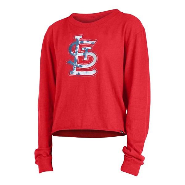 New Era Women's St. Louis Cardinals Tie-Dye Crop Long Sleeve Shirt product image