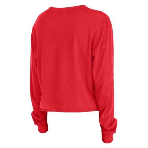 New Era Women's St. Louis Cardinals Tie-Dye Crop Long Sleeve Shirt