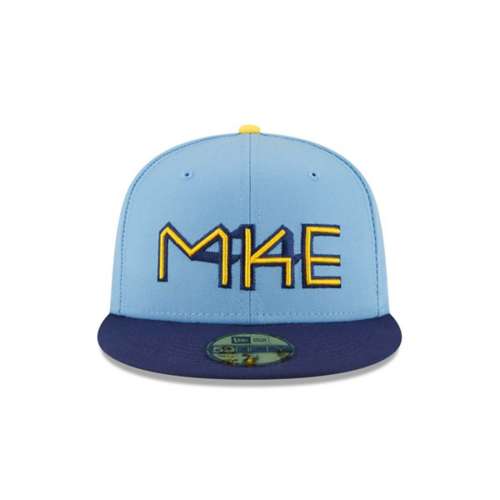 New Era 59Fifty Milwaukee Brewers City Connect Patch Cooler Hat - Ligh