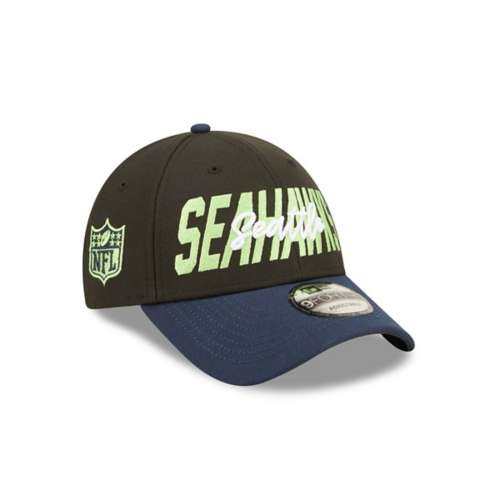 Seattle Seahawks New Era 2022 NFL Draft 9FORTY Adjustable Hat - Black