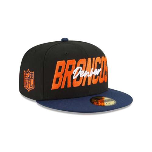 New Era Denver Broncos 2022 NFL Draft 59FIFTY Fitted Hat, 7 1/2, Black