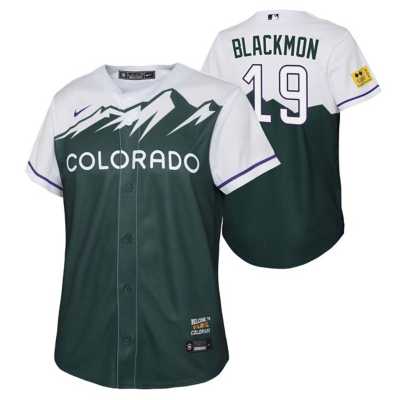 Youth Nike Charlie Blackmon Green Colorado Rockies 2022 City Connect Replica Player Jersey