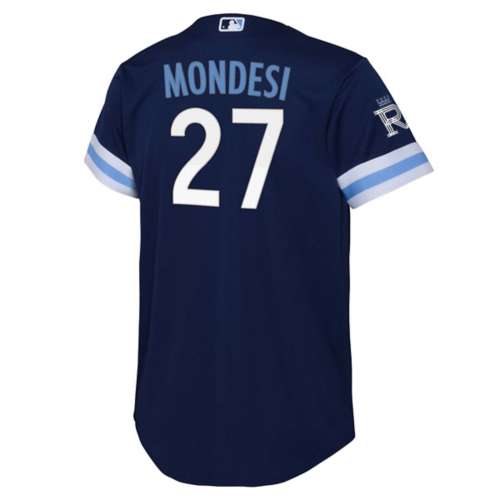 Youth (L) Adalberto Mondesi Kansas City Royals KC Connect Nike Jersey NWT  $95