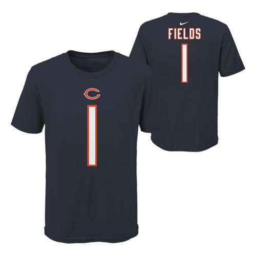 Nike Kids' Chicago Bears Justin Fields #1 Name & Number T-Shirt