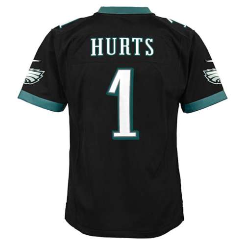 Nike Youth Philadelphia Eagles Jalen Hurts #1 Black Game Jersey