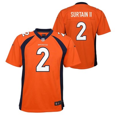 Youth Nike Patrick Surtain II Orange Denver Broncos Game Jersey