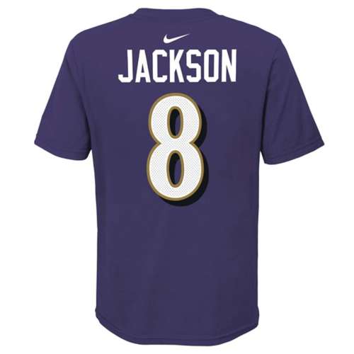 Purple Nike NFL Baltimore Ravens Jackson #8 Jersey