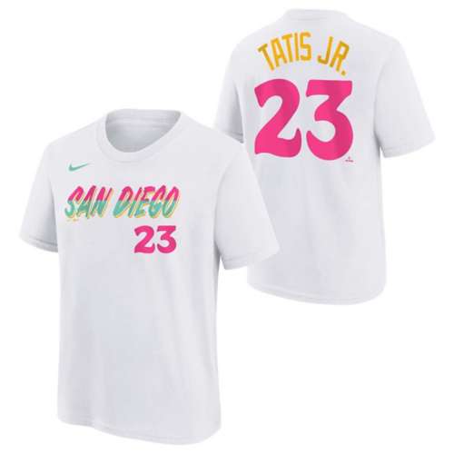Youth Nike Fernando Tatis Jr. White San Diego Padres 2022 City Connect Name & Number T-Shirt Size: Extra Large